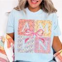  Amen Floral Collage & Bow Tee