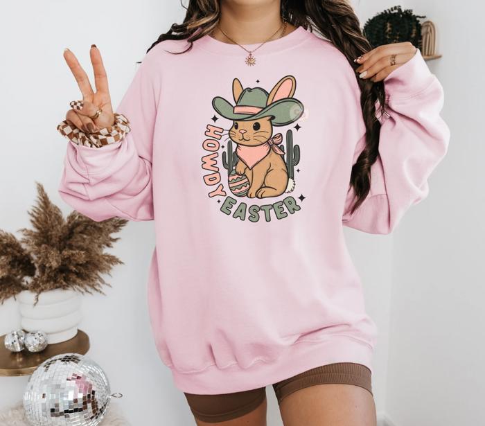 Howdy Easter Crew Sweatshirt