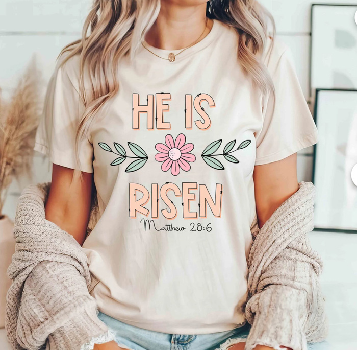 He Is Risen Matthew 28:6 Tee