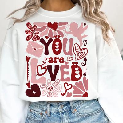 You Are Loved Collage Crew Sweatshirt