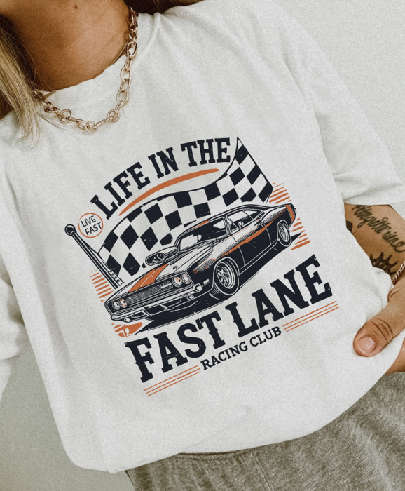 Life In The Fast Lane Racing Club Tee