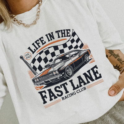 Life In The Fast Lane Racing Club Tee