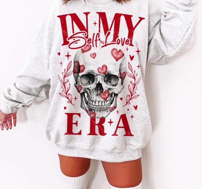 In My Self Love Era Skeleton Crew Sweatshirt