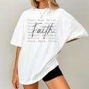  Faith Trust Hope Belief Tee – Inspirational Christian Graphic Shirt, Positive Affirmation Top for Women