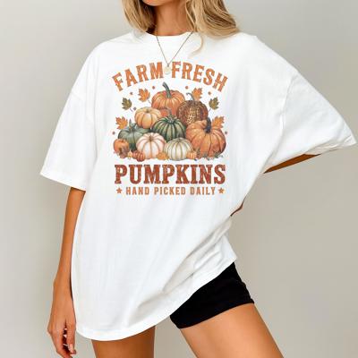 Farm Fresh Pumpkin Hand Picked Daily Trendy Fall Graphic Tee – Vintage Autumn Harvest T-Shirt