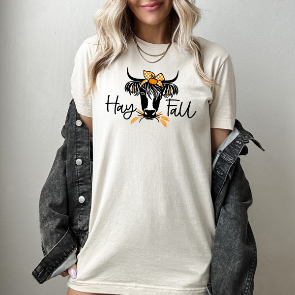 Hay Fall Cow Tee