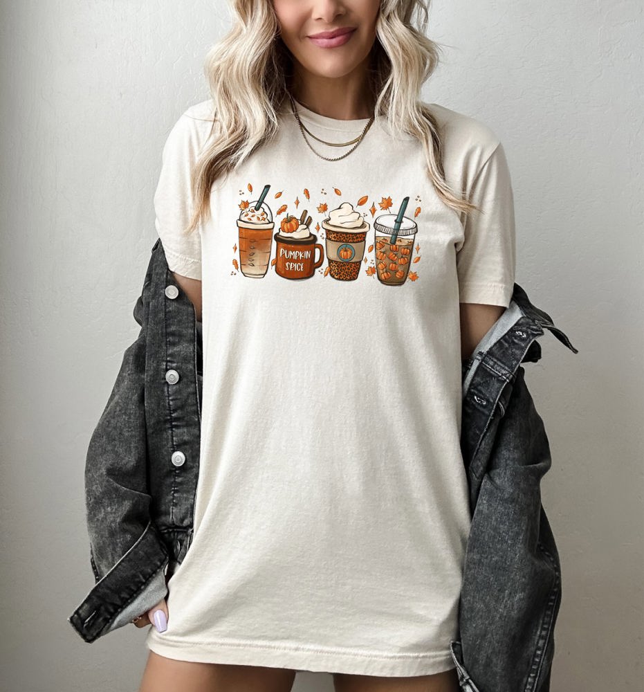 4 Fall Pumpkin Spice Drinks Tee