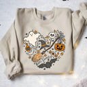  All the Halloween Things Heart Crew Sweatshirt