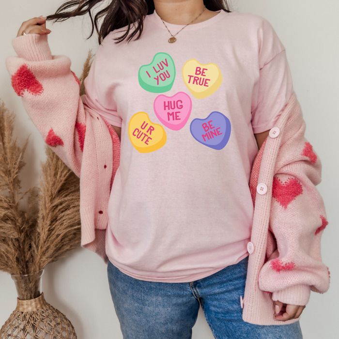 5 Conversation Hearts Tee