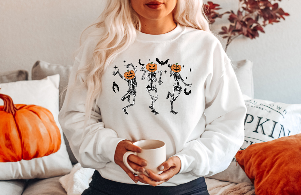 Dancing Skeletons Crew Sweatshhhirt