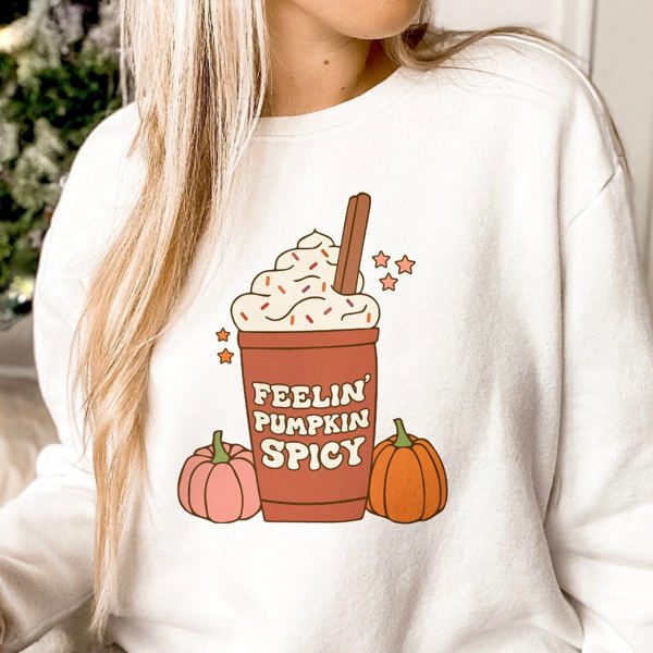 Feelin' Pumpkin Spicy Crew Sweatshirt