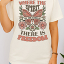  Where the Spirit of the Lord is There is Freedom Tee Tshirt