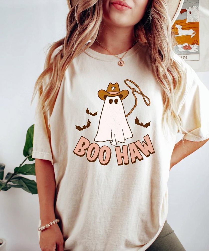 Boo Haw Cowboy Ghost Tee