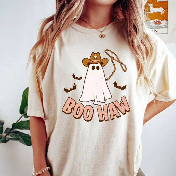 Boo Haw Cowboy Ghost Tee