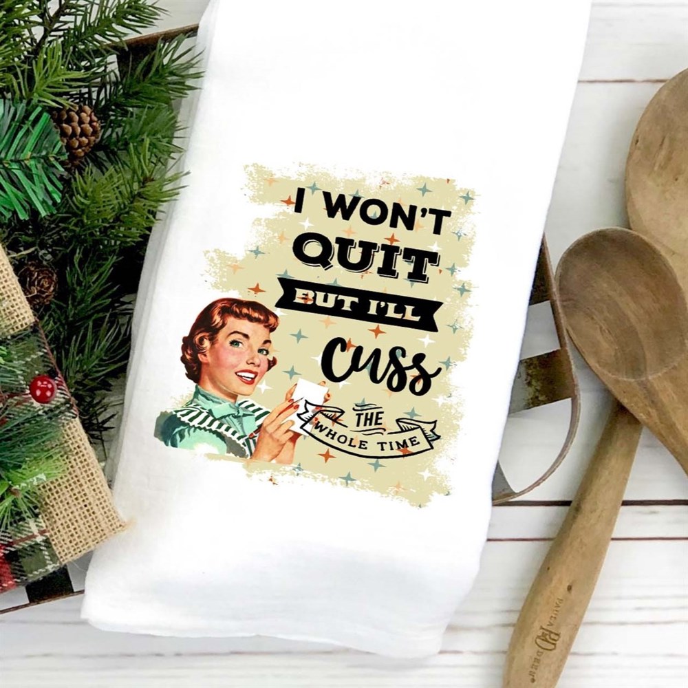 Hilarious Vintage Housewife Towels