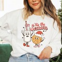  'Tis the Season Milk & Cookie Cartoons Crew Sweatshirt