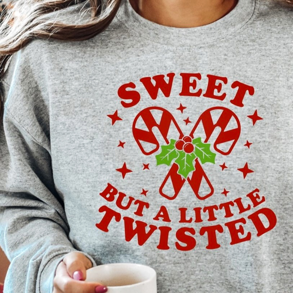 Sweet But a Little Twisted Crew Sweatshirt