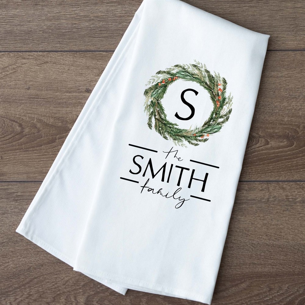 Personalized Holiday Tea Towels