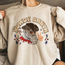  Howdy Santa Vintage Crew Sweatshirt