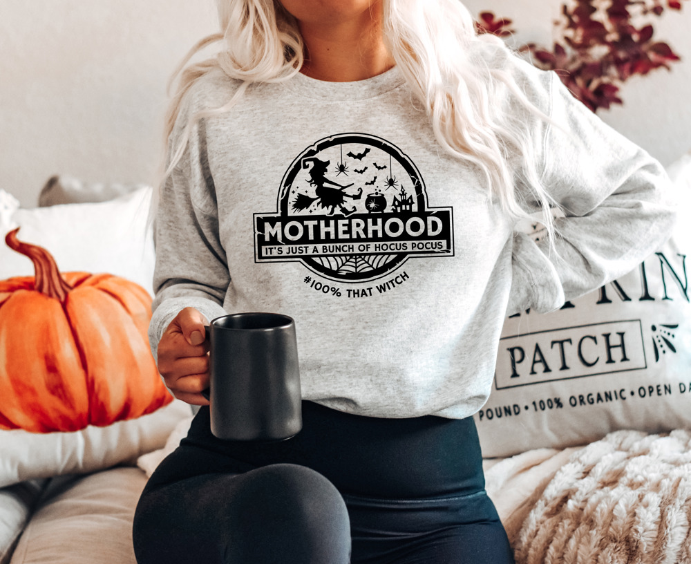 Motherhood It's Just a Bunch of Hocus Pocus Crew Sweatshirt