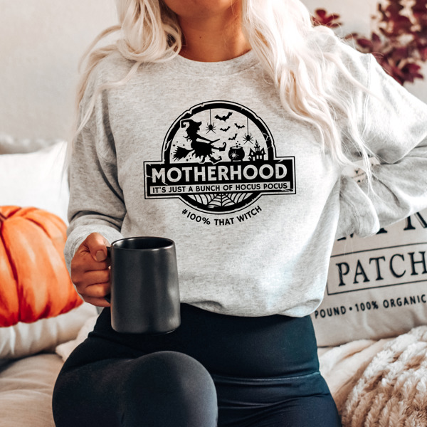 Motherhood It's Just a Bunch of Hocus Pocus Crew Sweatshirt