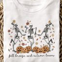  Fall Breeze And Autumn Leaves Dancing Skeletons