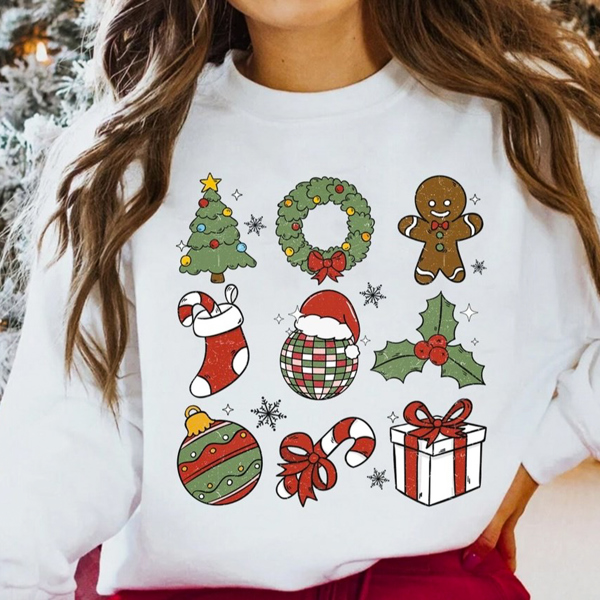 9 Christmas Things Crew Sweatshirt