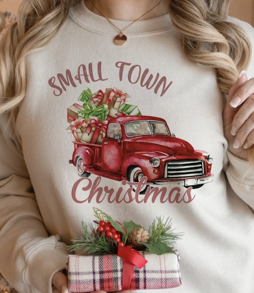 Small Town Christmas Crew Sweatshirt