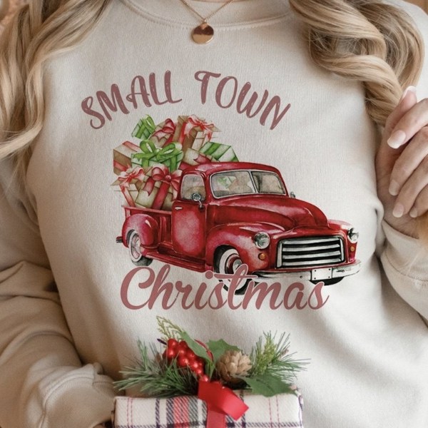 Small Town Christmas Crew Sweatshirt