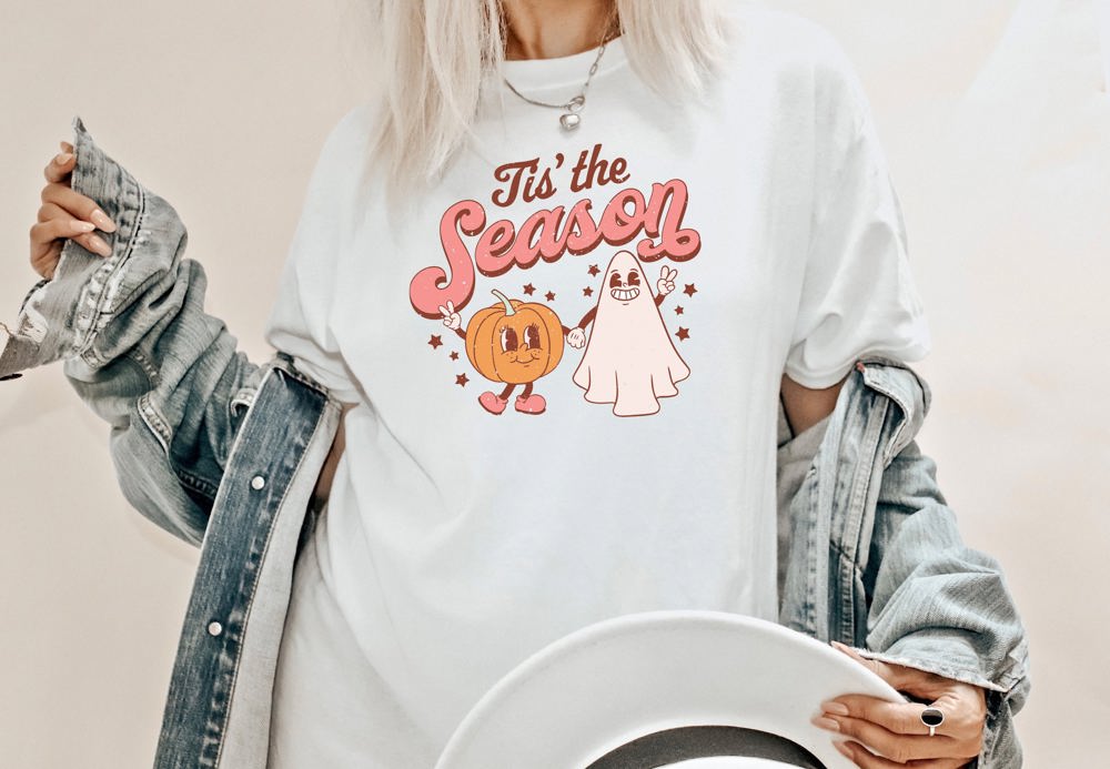 Tis' The Season Pumpkin & Ghost Tee