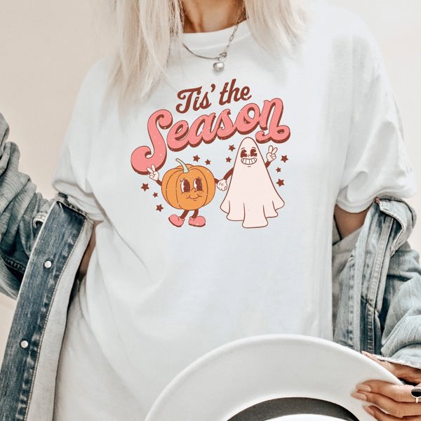 Tis' The Season Pumpkin & Ghost Tee