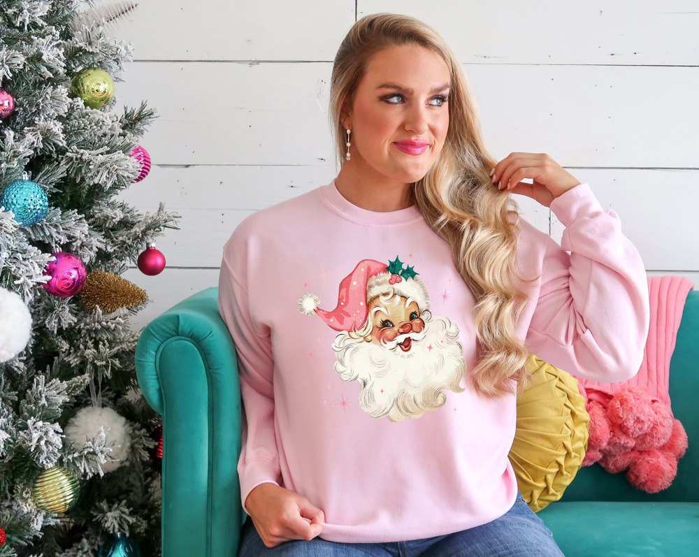 Vintage Santa Crew Sweatshirt