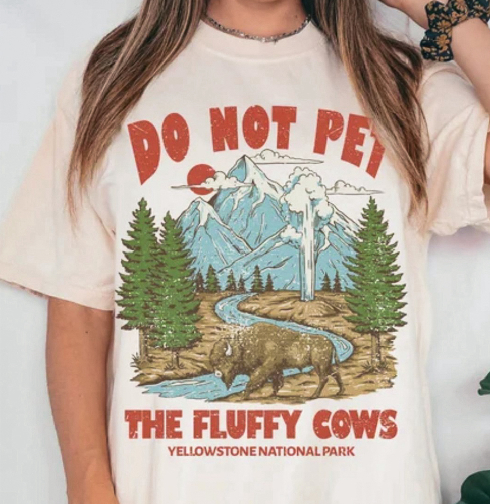 Do Not Pet The Fluffy Cows Tee