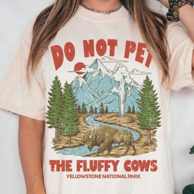 Do Not Pet The Fluffy Cows Tee