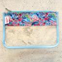 Resort Blooms PVC Clear Zippered Pouch