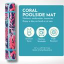 Coral Neoprene Poolside Seating Mat