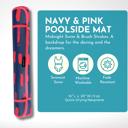 Navy & Pink Neoprene Poolside Seating Mat