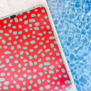 Pink Cheetah Neoprene Poolside Seating Mat