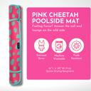 Pink Cheetah Neoprene Poolside Seating Mat