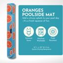 Oranges Neoprene Poolside Seating Mat