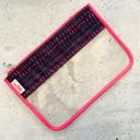 Navy & Pink PVC Clear Zippered Pouch