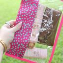 Pink Cheetah Emerson West Zippered Storage Pouch