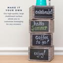  Farmhouse Solo Cup Holder with Chalkboard and Marker Slot