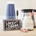  Farmhouse Solo Cup Holder with Chalkboard and Marker Slot