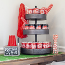  Farmhouse Solo Cup Holder with Chalkboard and Marker Slot