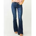  Women's Bell Bottom Jeans Stretchy Mid Rise Flare Jeans Denim Pants