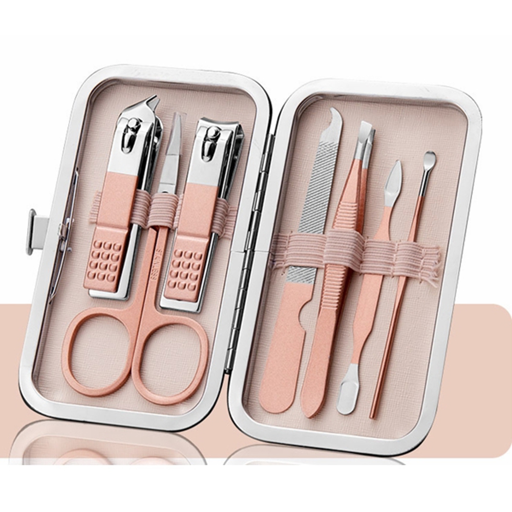 7pcs Manicure Set, Nail Clippers Kit, Stainless Steel Manicure Kit, Nail Clipping Tools Portable Travel Grooming Kit, The Best Gift with Luxurious Case