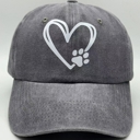 Gray Gray Pet Adjustable Baseball Hats & Caps for Men Women