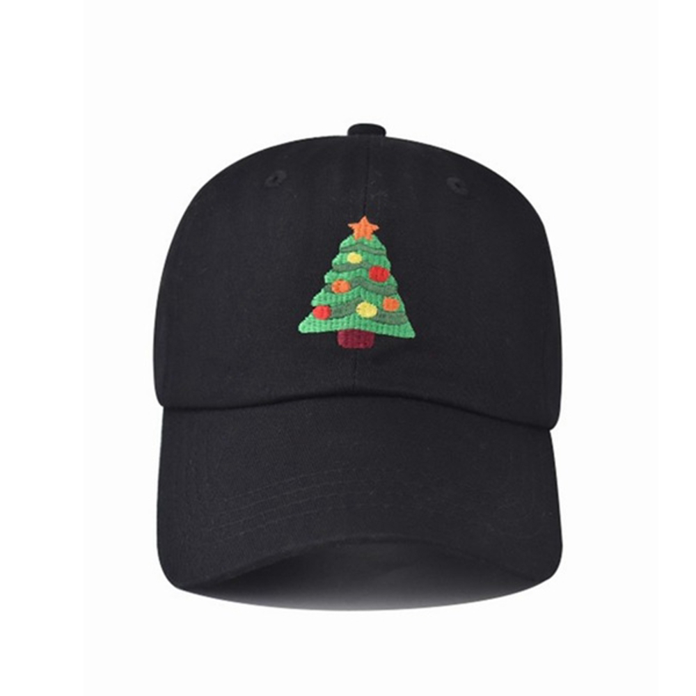 Cotton Adjustable Embroidered Merry Xmas  Baseball Hats