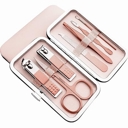  7pcs Manicure Set, Nail Clippers Kit, Stainless Steel Manicure Kit, Nail Clipping Tools Portable Travel Grooming Kit, The Best Gift with Luxurious Case